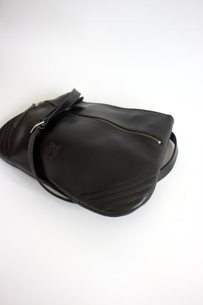 Jean Paul Gaulier black leather crossbody bag