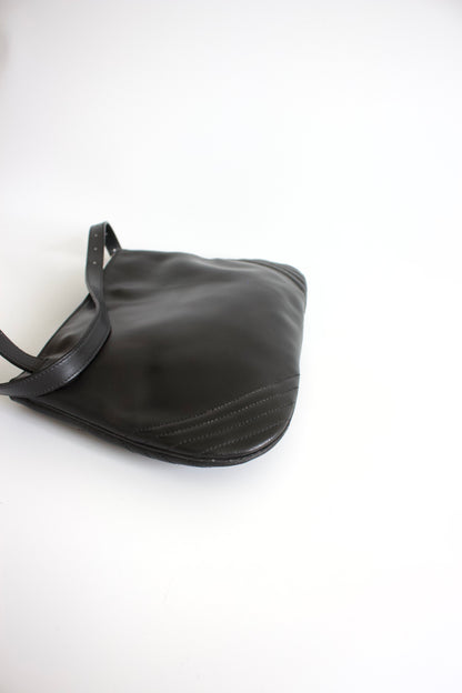 Jean Paul Gaulier black leather crossbody bag