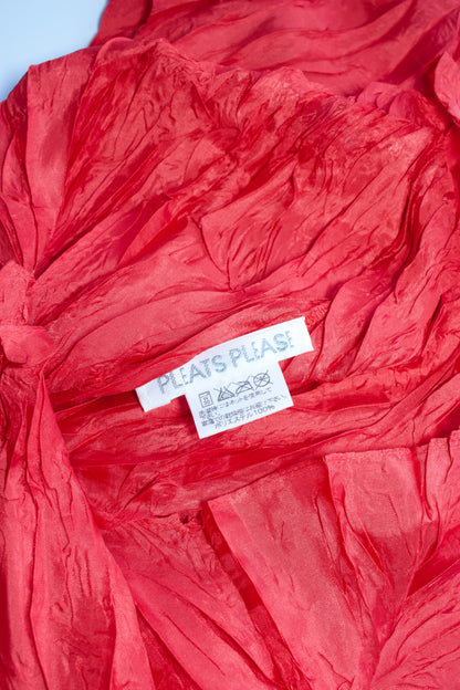 Issey Miyake 2000s red top