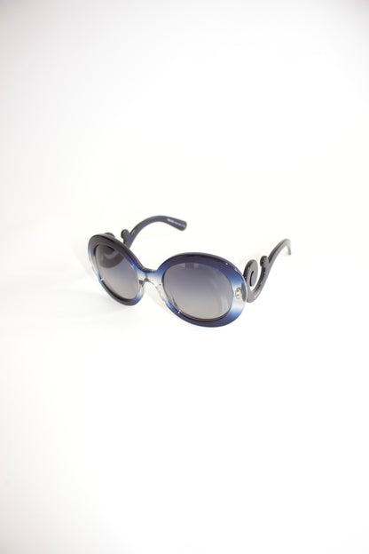 Prada Minimal Baroque navy sunglasses