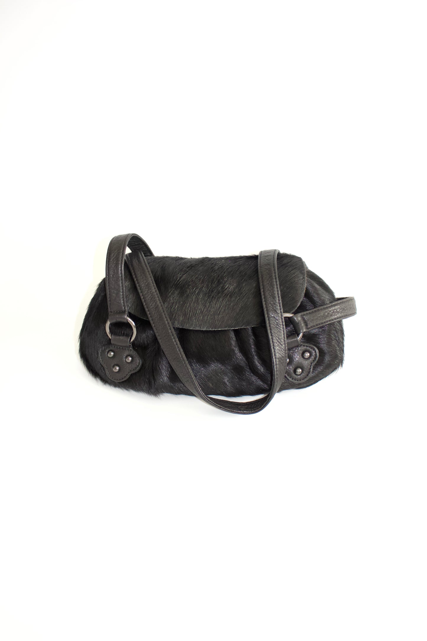 Chrisian Lacroix black fur bag