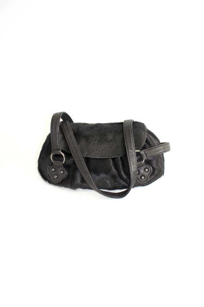 Chrisian Lacroix black fur bag