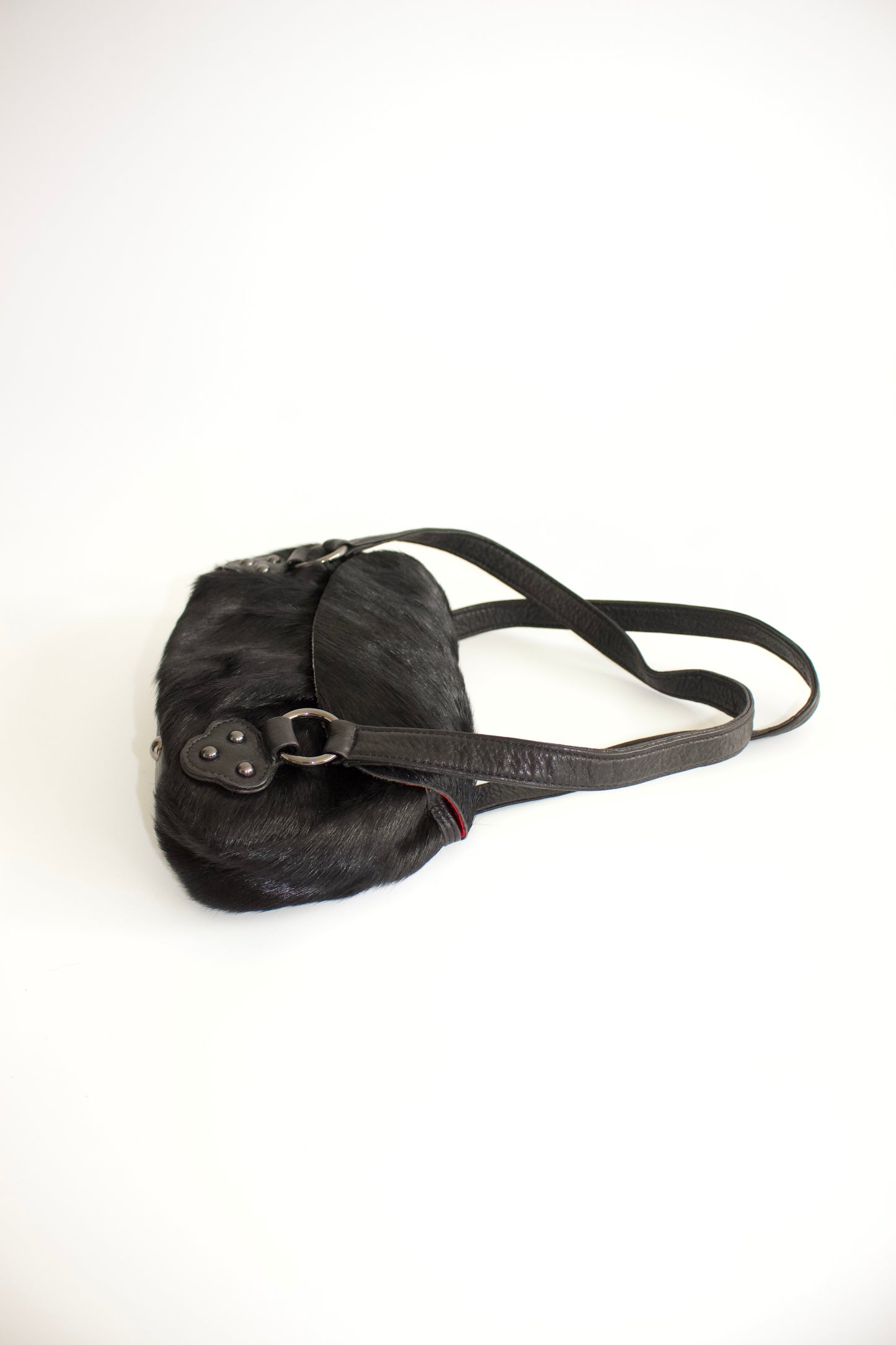 Chrisian Lacroix black fur bag