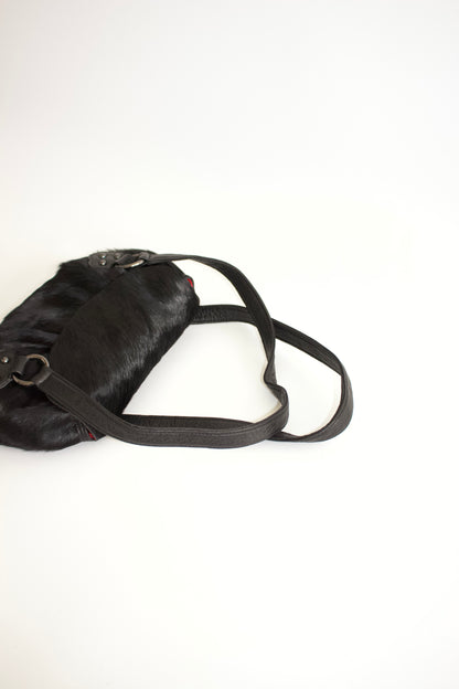 Chrisian Lacroix black fur bag