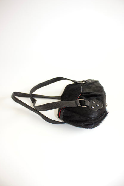 Chrisian Lacroix black fur bag