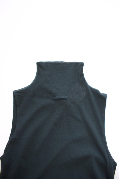 Jean Paul Gaultier Soleil dark green mesh top