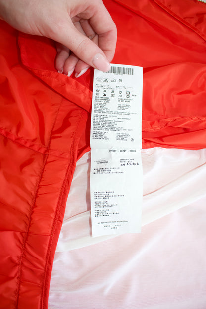 Miu Miu orange nylon raincoat with ruffles