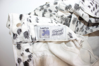 Roberto Cavalli cheetah print jeans