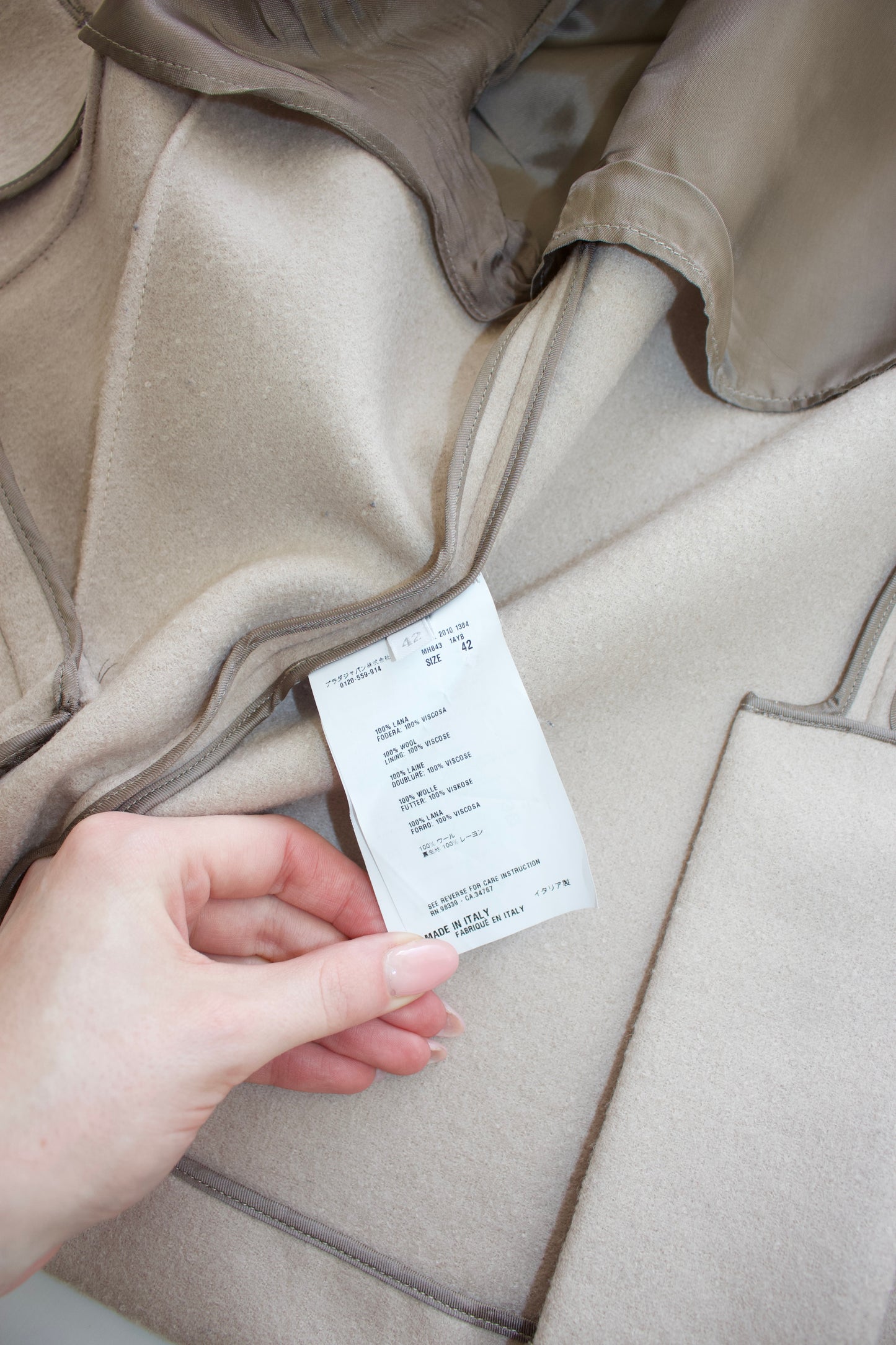 Miu Miu cream wool blazer