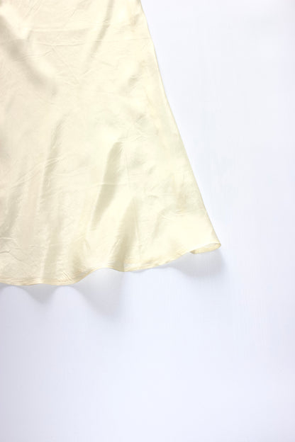 Miu Miu 90s yellow silk dress