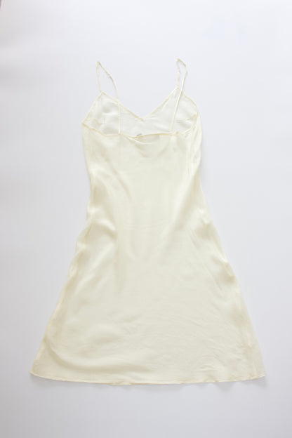 Miu Miu 90s yellow silk dress