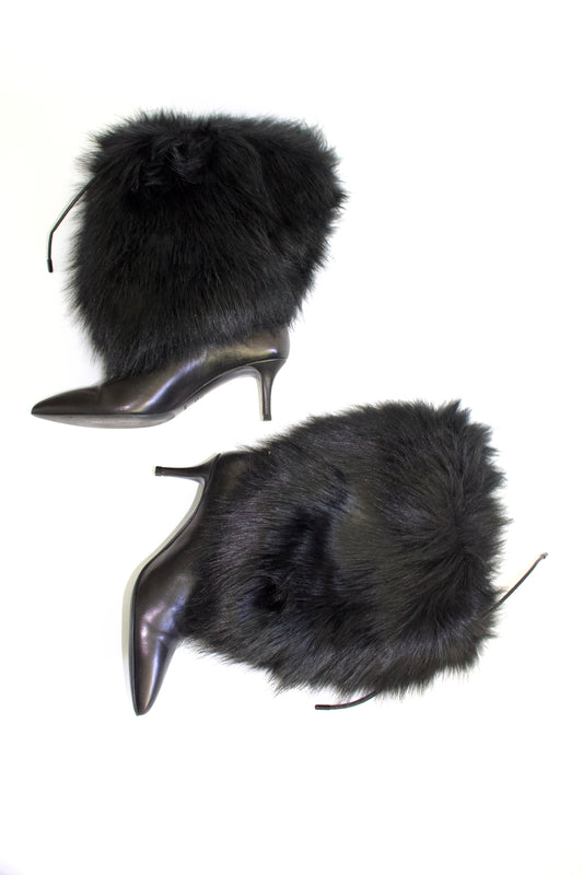 Emporio Armani black boots with fur