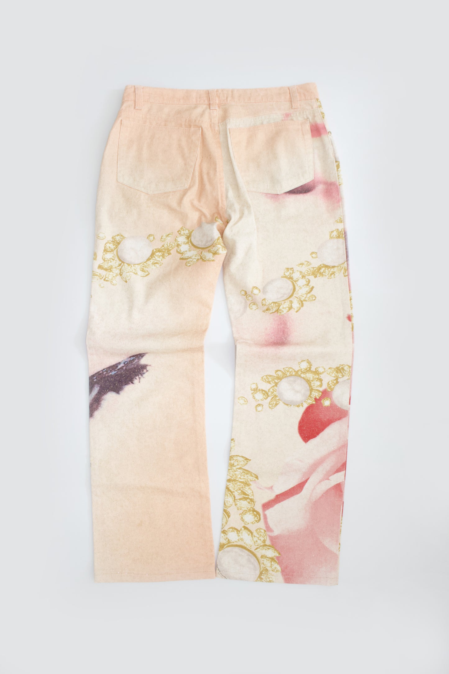Roberto Cavalli SS2001 Elizabeth Taylor printed jeans