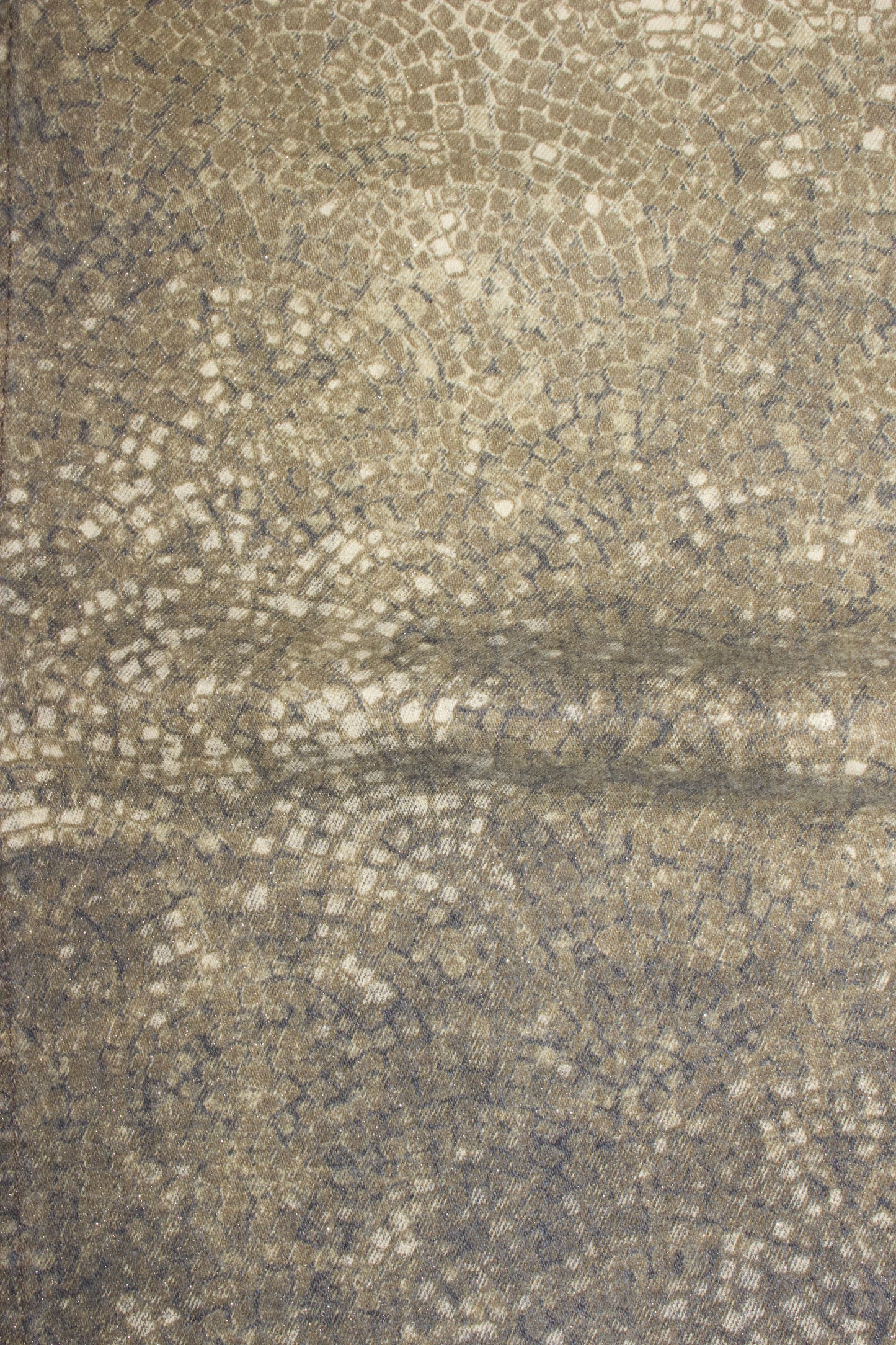 Roberto Cavalli golden mosaic-printed jeans