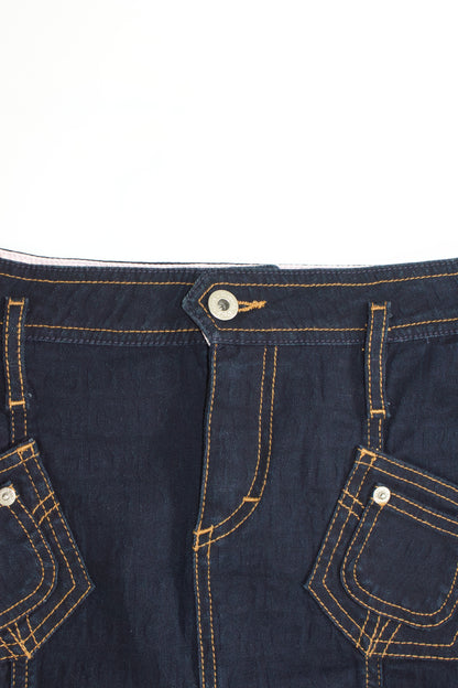 Dolce & Gabbana 2000s denim pencil skirt
