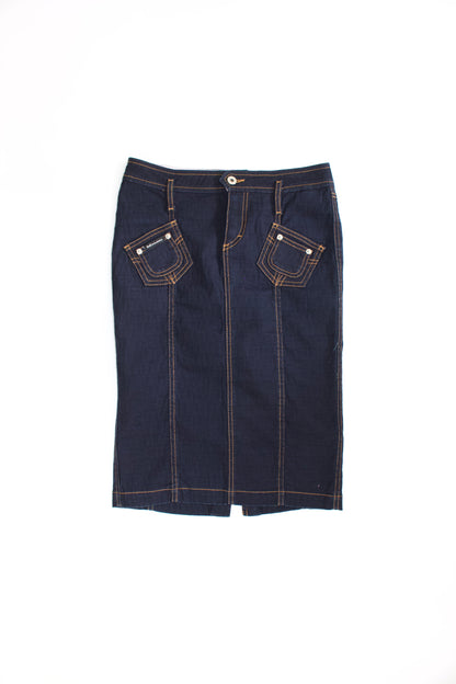 Dolce & Gabbana 2000s denim pencil skirt