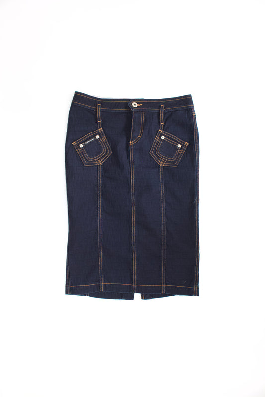 Dolce & Gabbana 2000s denim pencil skirt