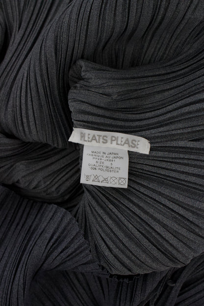 Issey Miyake Pleats Please grey sleeveless top