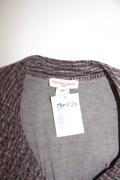 Christian Lacroix grey denim jacket