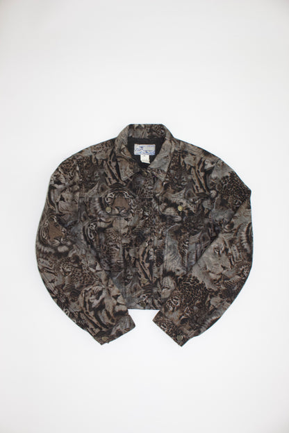 Kenzo 90s monochrome tiger print jacket