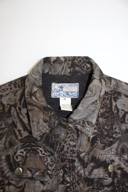 Kenzo 90s monochrome tiger print jacket