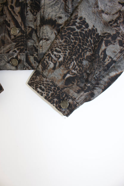 Kenzo 90s monochrome tiger print jacket