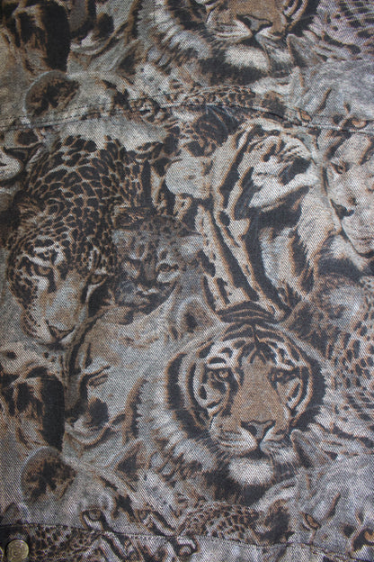 Kenzo 90s monochrome tiger print jacket