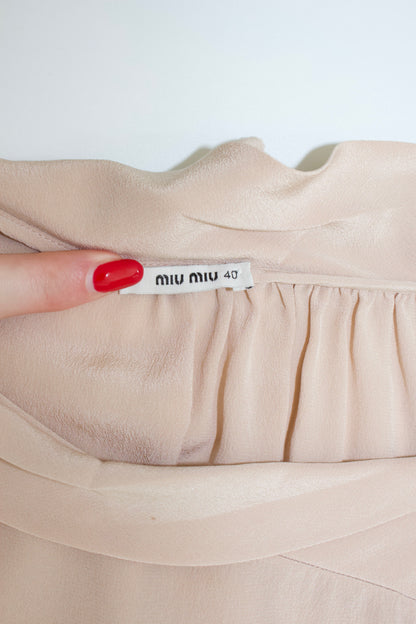 Miu Miu pink silk dress