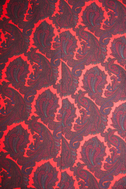 Miu Miu FW2005 red paisley-print wool blazer