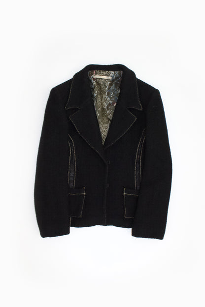 Roberto Cavalli black wool blazer