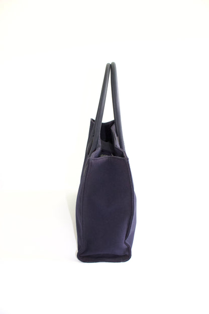 Miu Miu 2000s navy neoprene handbag with rubber handles