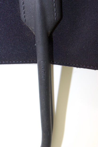 Miu Miu 2000s navy neoprene handbag with rubber handles