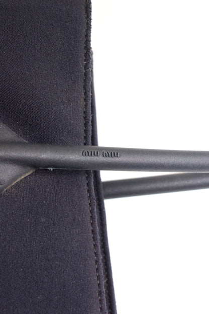 Miu Miu 2000s navy neoprene handbag with rubber handles