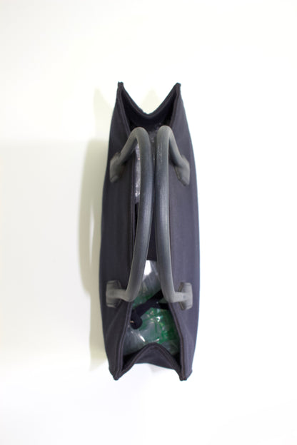 Miu Miu 2000s navy neoprene handbag with rubber handles