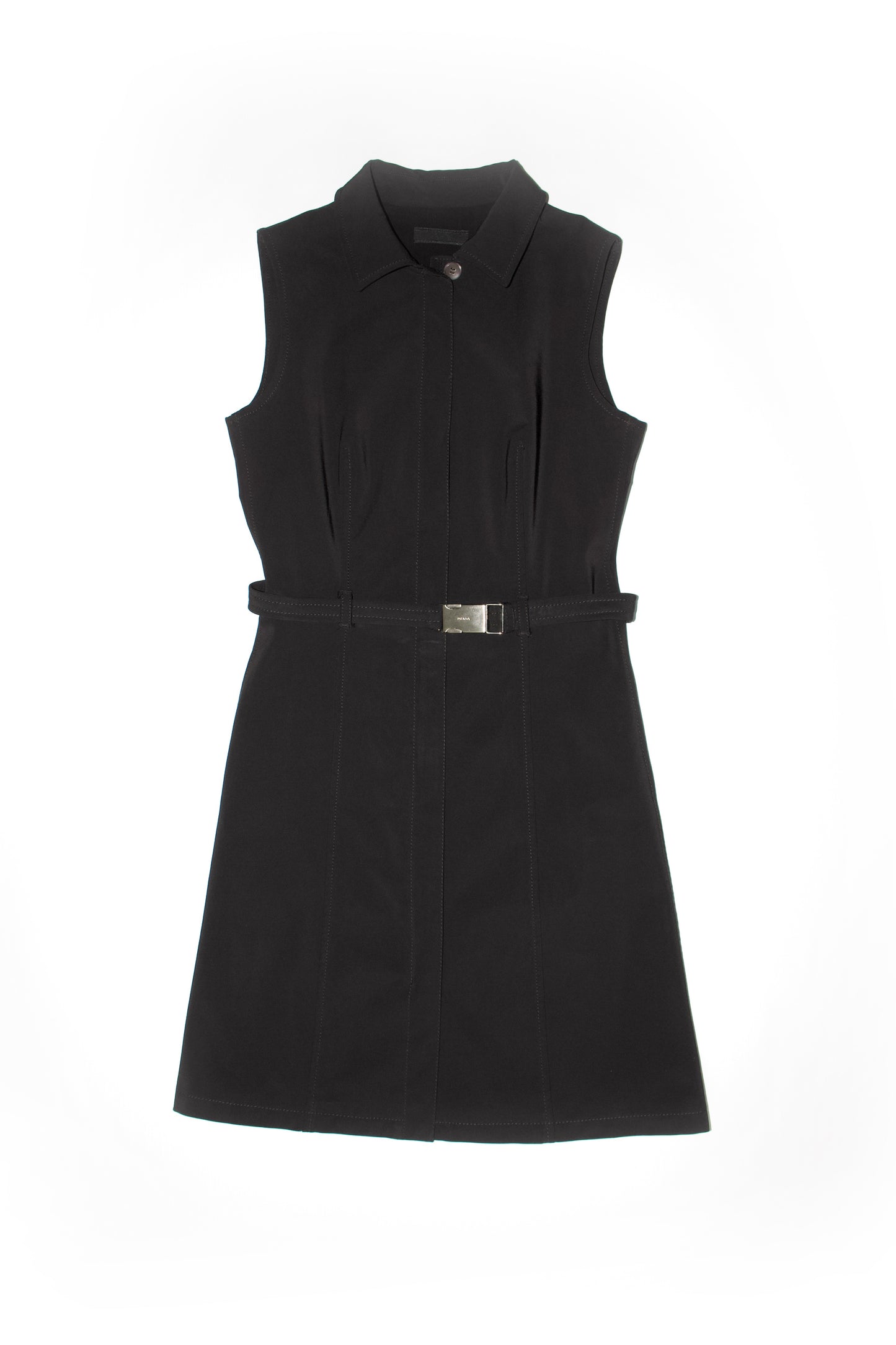 Prada SS 1995 black belted dress