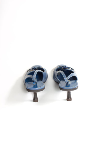 Prada 2000s azzure kitten heels