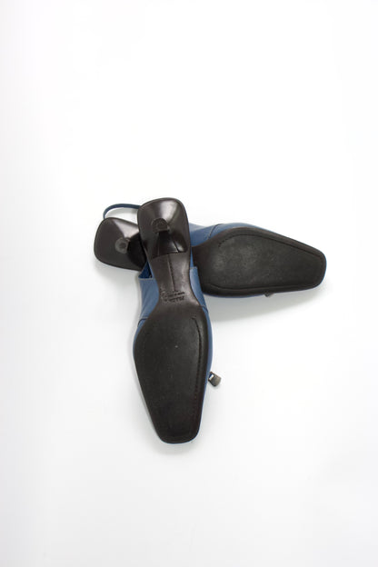 Prada 2000s azzure kitten heels
