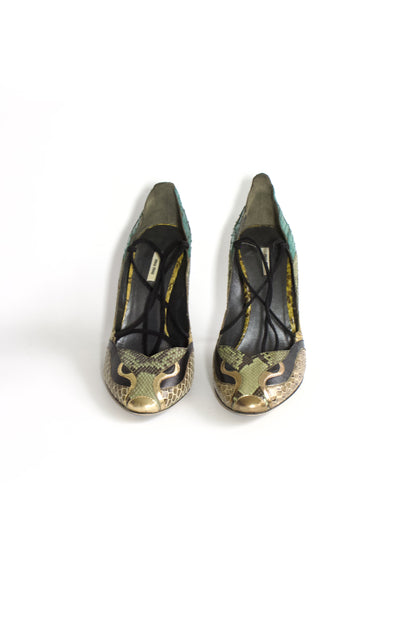 Miu Miu SS 2008 python heels