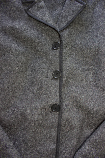 Prada 2000s grey wool blazer