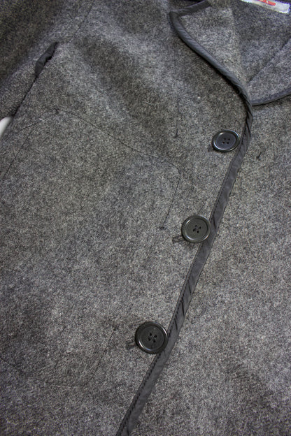 Prada 2000s grey wool blazer