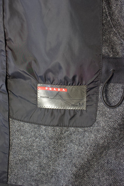 Prada 2000s grey wool blazer