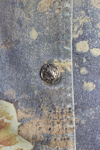 Roberto Cavalli FW 1994 Renaissance denim vest