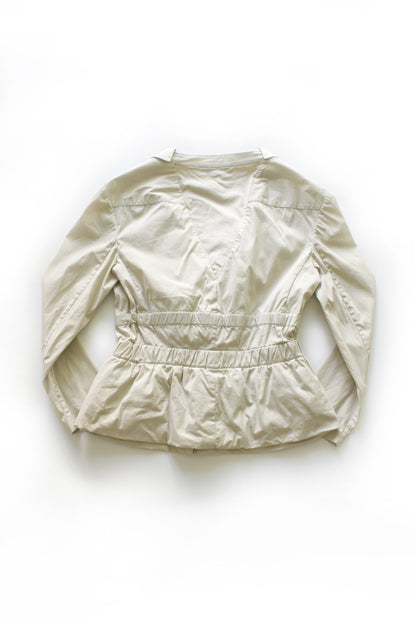 Prada SS 2009 cream blazer with tie details