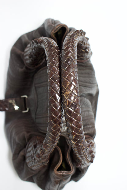 Fendi mini-Spy brown leather bag