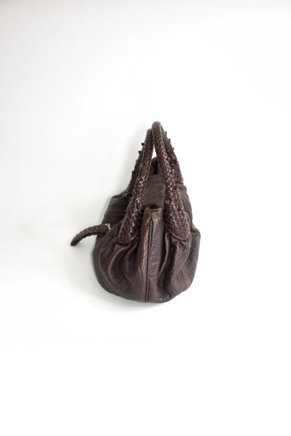 Fendi mini-Spy brown leather bag