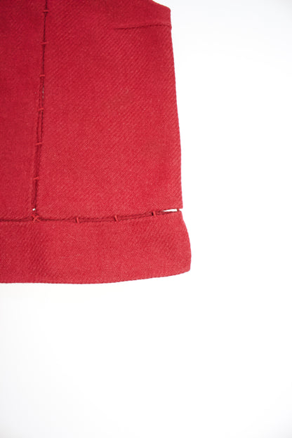 Prada FW 1998 red wool top