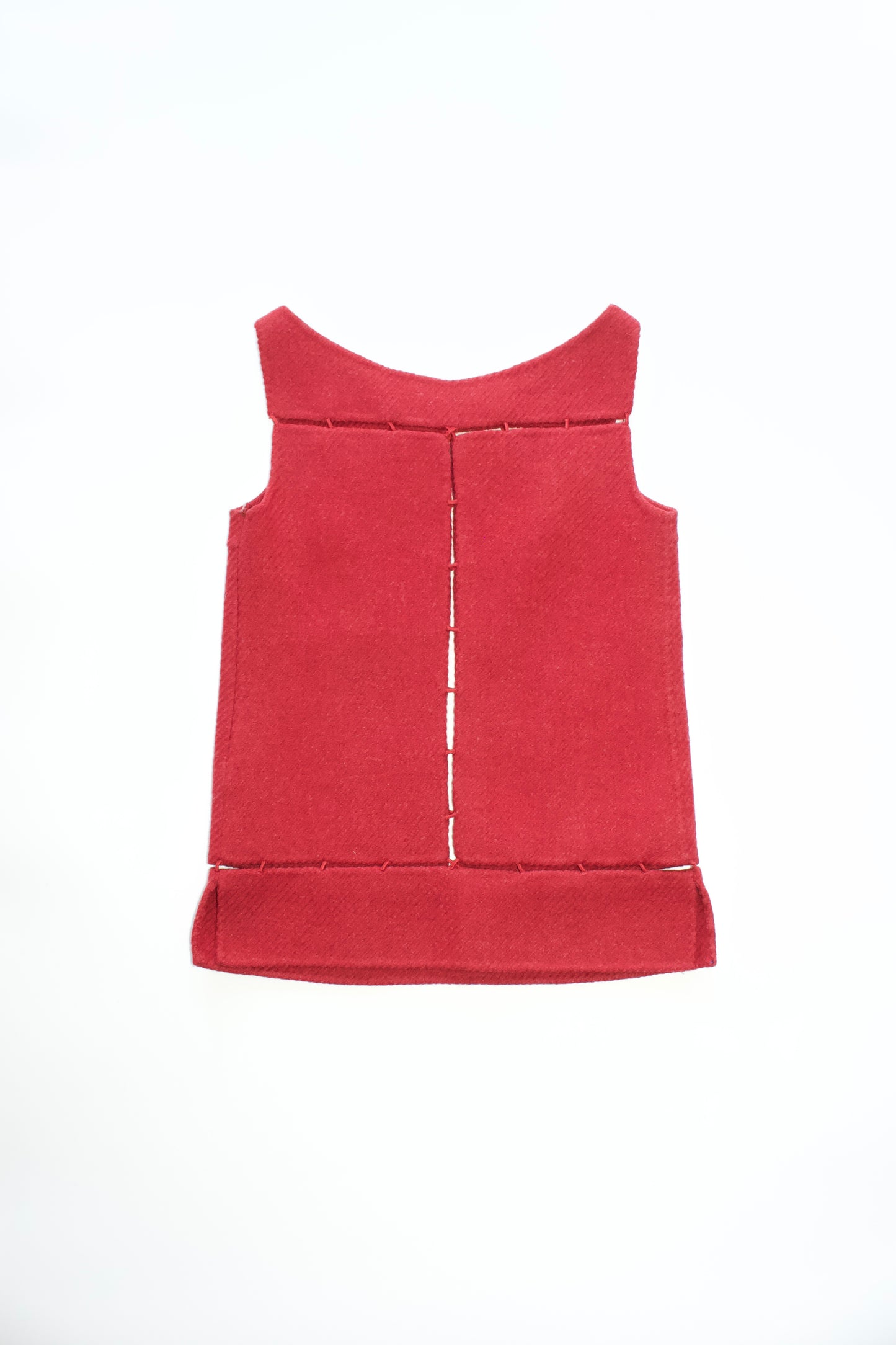 Prada FW 1998 red wool top