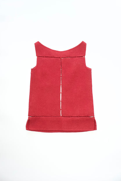 Prada FW 1998 red wool top