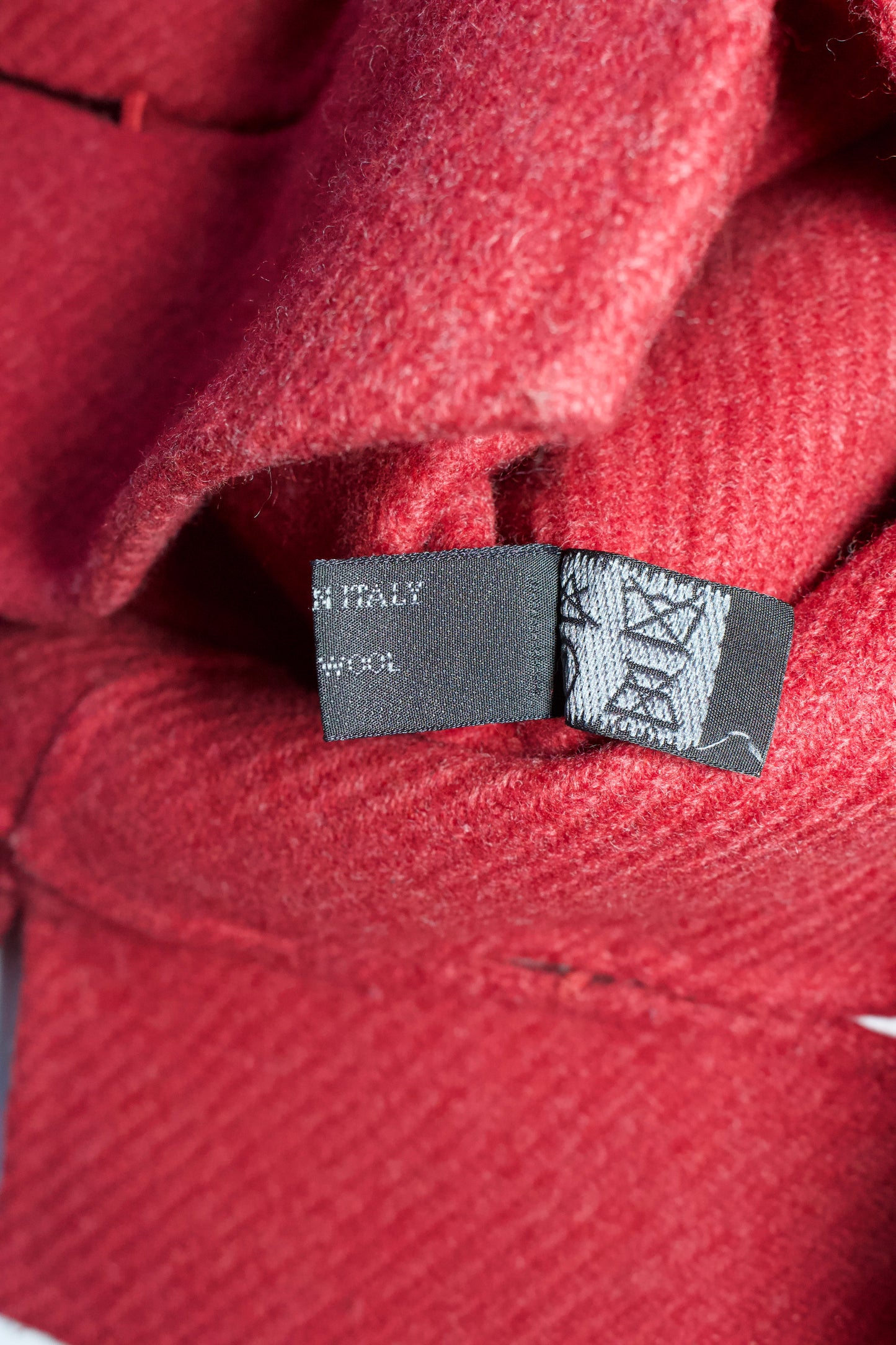 Prada FW 1998 red wool top