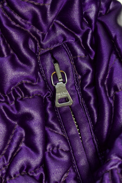 Prada purple matelassé jacket